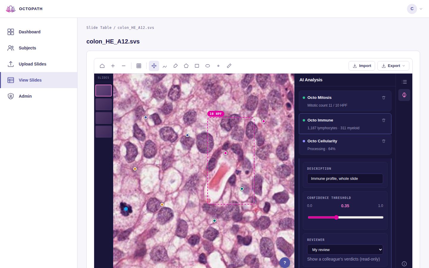 Viewer screen of Compass Platform